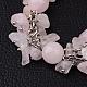 Bracelets roses quartz BJEW-JB02290-01-2