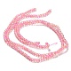 Spray Painted Crackle Glass Beads Strands CCG-Q002-4mm-03-4