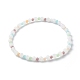 Bracelets extensibles perles rondes à facettes en verre BJEW-JB06535-8