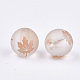 Thème d'automne galvanoplastie perles de verre transparentes EGLA-S178-01-01H-2