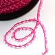 Frosted Transparent Seed Beads Cords OCOR-R039-C01-2