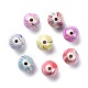 Perles acryliques ab vague de couleur imprimés MACR-Q151A-M-5