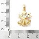 Рождественский латунный подвес с микропаве из кубических цирконий&nbsp;LS-KK-K305-09G-3