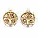 Brass Micro Pave Cubic Zirconia Charms KK-Q277-075-NF-2