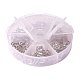 PandaHall Elite Mixed Shape Hollow Pendants Cubic Zirconia Pendants Charms for Bracelet Necklace Making Platinum ZIRC-PH0001-01P-6