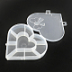Des conteneurs de stockage de perles coeur en plastique X-CON-Q023-16-2
