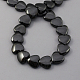 Non-magnetic Synthetic Hematite Beads Strands G-Q897-8x8mm-1