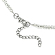 Bracelet extensible en perles de coeur en acrylique et en verre et collier pendentif SJEW-JS01282-4