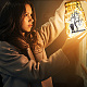 Film de lampe en pvc pour bricolage lumière colorée lampe suspendue bocal en verre dépoli DIY-WH0408-017-6