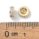 Brass Micro Pave Cubic Zirconia Beads KK-A194-14G-3