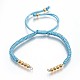 Fabbricazione di braccialetti di perline intrecciati con corde di nylon BJEW-F360-F17-1