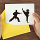 Taekwondo-Schablonen aus Kohlenstoffstahl DIY-WH0309-1550-3