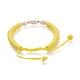 Bracelets de perles de nylon tressés réglables BJEW-JB05124-01-3