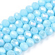 Electroplate Glass Beads Strands EGLA-A034-P2mm-B14-1