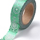箔マスキングテープ  DIYスクラップブック装飾紙テープ  マスキングテープ  工芸品やギフト用  リング  ライムグリーン  15mm  10 m /ロール DIY-G016-D13-1