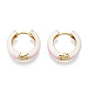 Brass Huggie Hoop Earrings EJEW-S209-07E-3
