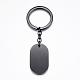Rectangle 304 Stainless Steel Keychain KEYC-H014-03B-1
