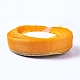 オーガンジーポリエステルリボン  ラメリボン  オレンジ  3/4インチ（20mm）  約50ヤード/ロール（45.72メートル/ロール） ORIB-WH0004-01B-1