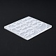 ワニのDIYパズルシリコンモールド  レジン型  UVレジン用  エポキシ樹脂ジュエリー作り  ホワイト  134x153x5.5mm DIY-G046-18-5