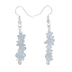 Parure di gioielli con perline con gocce di acquamarina naturale SJEW-JS01232-07-6