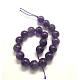 Round Natural Amethyst Beads Strands X-G-D780-2