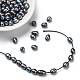 Perles de perles de grand trou PEAR-R064-03-5
