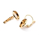 Серьги с застежкой-рычагом из нержавеющей стали 304 X-STAS-F191-03G-10mm-3