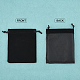 Bolsos pandahall elite rectangulares de terciopelo TP-PH0001-07-5