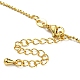 Долговечные латунные ожерелья-цепочки с шариками NJEW-G105-01G-3