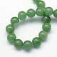 Naturels verts perles rondes aventurine brins X-G-S150-6mm-2