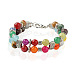 Bracelets de chakra de perles de pierres précieuses à 2 brin pour fille BJEW-PJB808-2