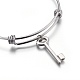 304 Stainless Steel Charm Bangles BJEW-F357-02P-4