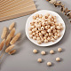 Craftdady 130Pcs 26 Styles Unfinished Natural Wood European Beads WOOD-CD0001-10-6
