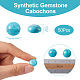 Synthetic Turquoise Cabochons G-R416-12mm-44-3