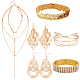 Set di gioielli in lega scintillante e ferro anattasoul fai da te DIY-AN0001-01-1