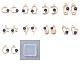 36 Stück 9 Style Legierung Emaille Anhänger FIND-SZ0002-39-1