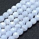 Chapelets de perles en agate avec dentelle bleue naturelle G-P342-05-6mm-A-1