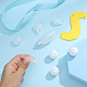 Superfindings 6 piezas 3 estilo plástico bebé juguete insertar accesorios AJEW-FH0002-64-4