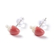 Ensemble de boucles d'oreilles en résine fraise pour fille femme EJEW-D278-04S-2