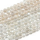 Натуральный белый лунный камень бисер пряди&nbsp;G-Z137-A01-6mm-2