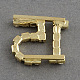 Shining Brass Grade A Crystal Rhinestone Cabochons RB-R008-10-2