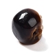 天然石タイガーアイビーズ  ハロウィンの頭蓋骨  11~11.5x8.5~9x11~11.5mm  穴：0.9~1mm G-C038-01K-4