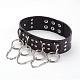 Punk Rock Style Cowhide Leather Choker Necklaces NJEW-D287-03-1