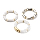 Ensemble de bracelets extensibles de perles de tube incurvées épaisses pour fille femmes BJEW-JB06949-1