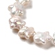 Naturales keshi abalorios de perlas hebras PEAR-E016-004-3