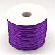 ナイロン糸  ラットテールサテンコード  暗紫色  1.5mm  約100ヤード/ロール（300フィート/ロール） NWIR-R025-1.5mm-675-1