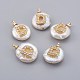 Natural Cultured Freshwater Pearl Pendants PEAR-F008-30G-D-1
