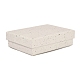 Прямоугольные бумажные коробки для хранения украшений с губкой внутри CON-I013-01B-2
