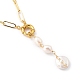 Natural Baroque Pearl Pendant Necklaces NJEW-JN03086-3