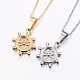 304 Stainless Steel Pendant Necklaces NJEW-G291-12-1